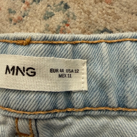 Mango MNG Mom80 Denim Shorts | 12 | Light Wash - Picture 8 of 8